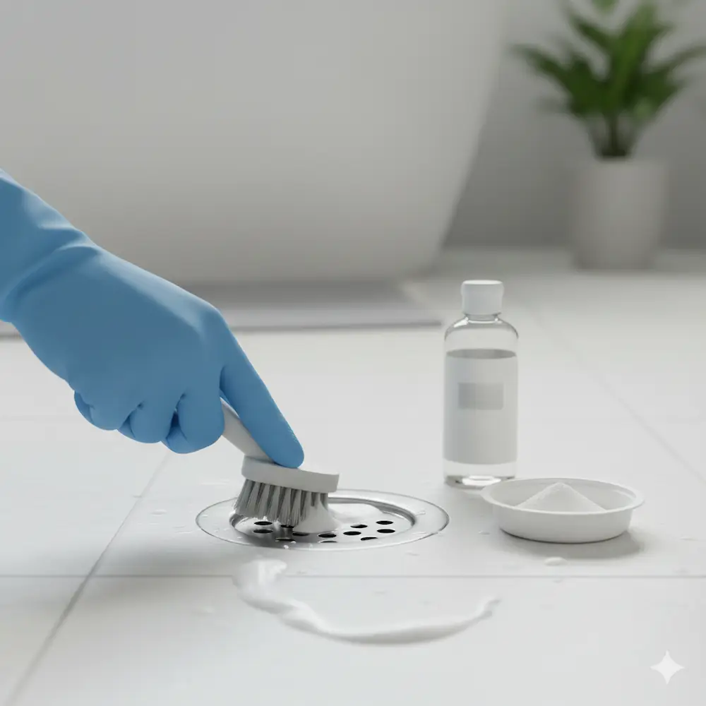 욕실 배수구 청결 관리